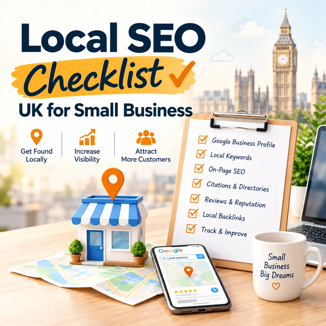 Local SEO checklist UK for small business to rank locally
